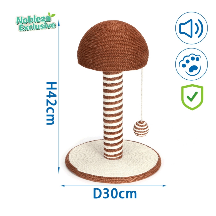 Nobleza - Cat scratcher 42x30cm mushroom