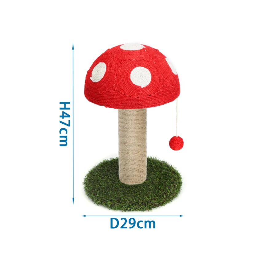 Nobleza - Cat scratcher 47x29 cm mushroom