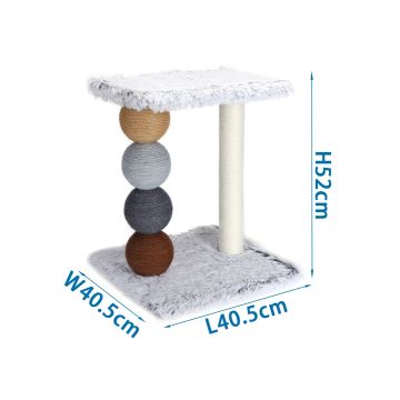 Nobleza - Cat scratcher 52x40,5x40,5 cm grey