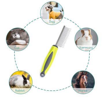 Nobleza - Comb for dogs and cats green