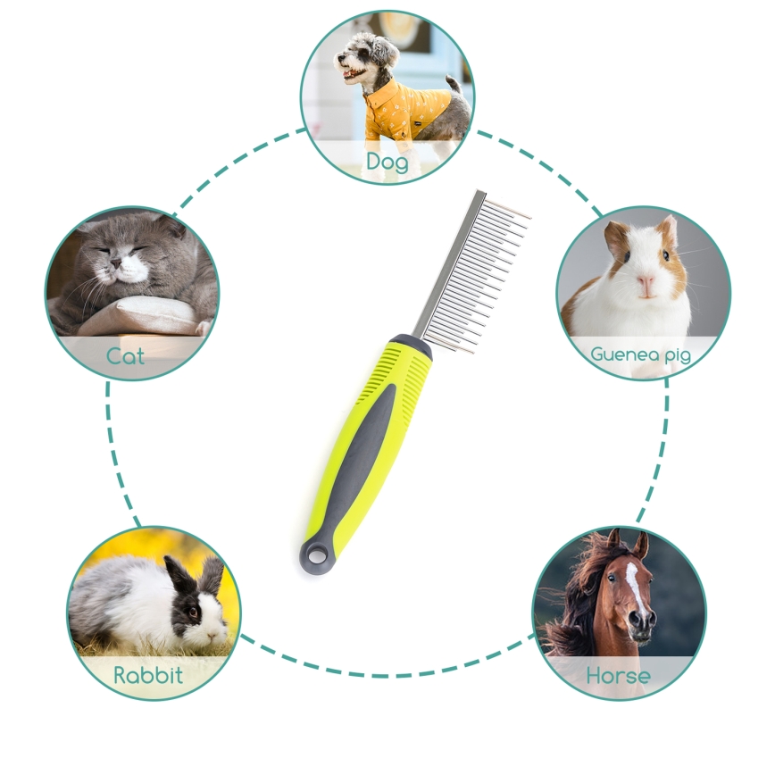 Nobleza - Comb for dogs and cats green