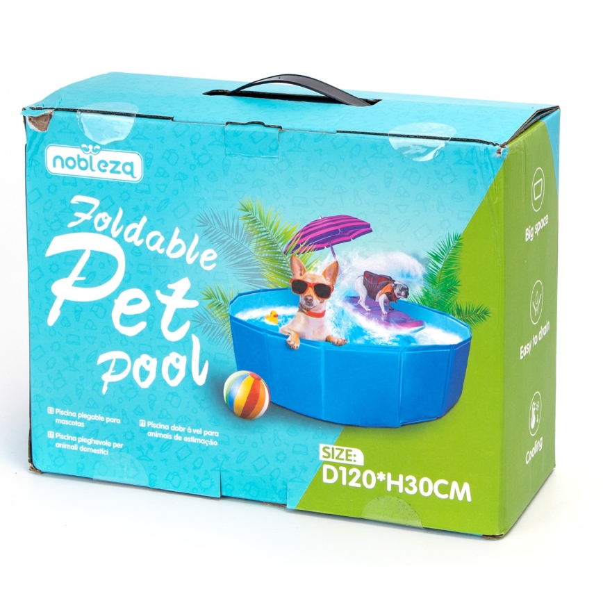 Nobleza - Foldable pool for dogs d. 1,2 m