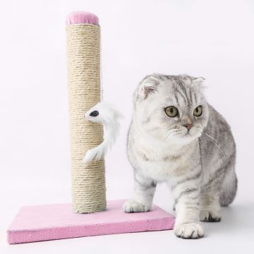 Nobleza - Scratcher for cats pink/beige