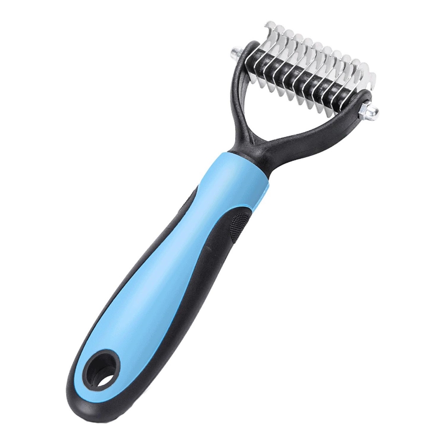 Nobleza - Trimming comb for dogs and cats blue 7 cm