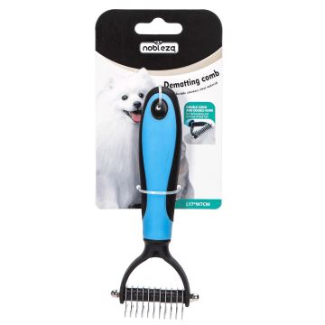 Nobleza - Trimming comb for dogs and cats blue 7 cm