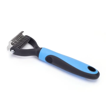 Nobleza - Trimming comb for dogs and cats blue 7 cm