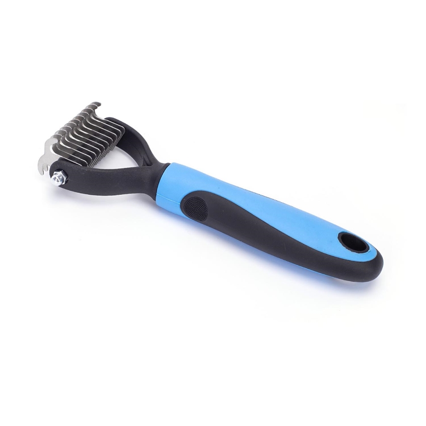 Nobleza - Trimming comb for dogs and cats blue 7 cm