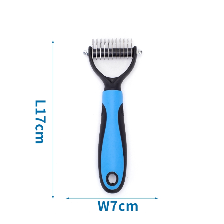 Nobleza - Trimming comb for dogs and cats blue 7 cm