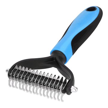 Nobleza - Trimming comb for dogs and cats blue 9 cm