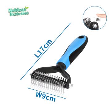 Nobleza - Trimming comb for dogs and cats blue 9 cm