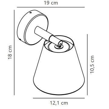 Nordlux - Bathroom spotlight IP 1xGU10/8W/230V IP44