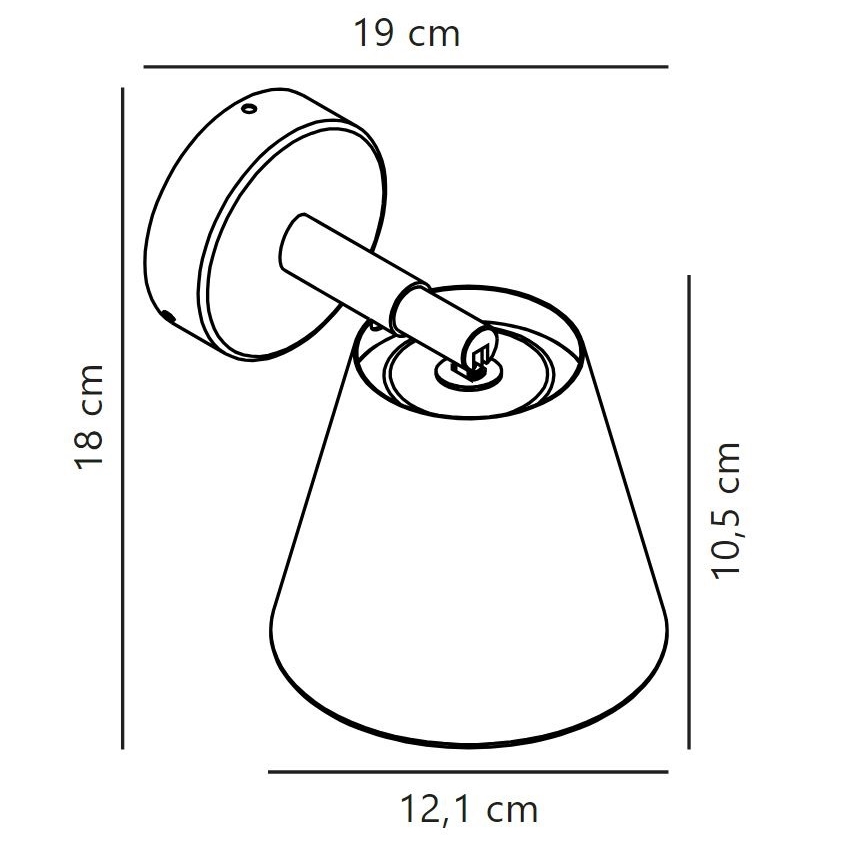 Nordlux - Bathroom spotlight IP 1xGU10/8W/230V IP44