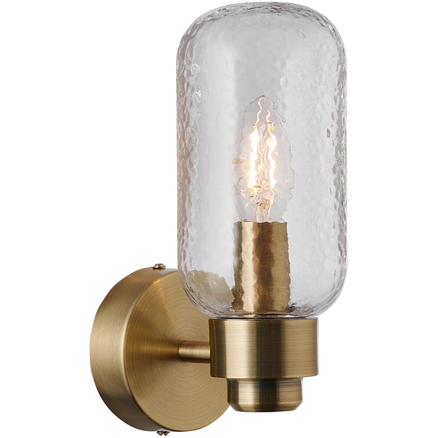 Nordlux - Bathroom wall light TUTAN 1xE14/25W/230V IP44 brass