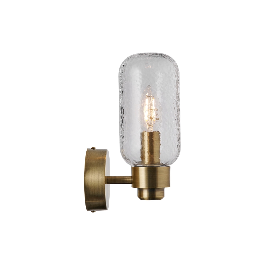 Nordlux - Bathroom wall light TUTAN 1xE14/25W/230V IP44 brass