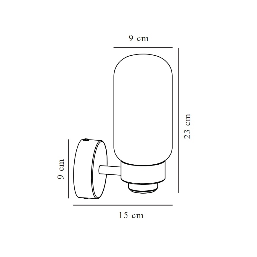 Nordlux - Bathroom wall light TUTAN 1xE14/25W/230V IP44 brass