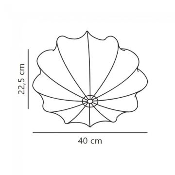 Nordlux - Ceiling light AERON 1xE27/40W/230V d. 40 cm