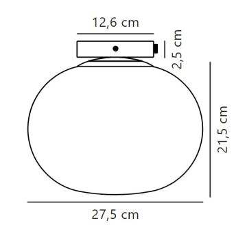 Nordlux - Ceiling light ALTON 1xE27/25W/230V