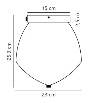 Nordlux - Ceiling light ORBIFORM 1xE27/40W/230V gold