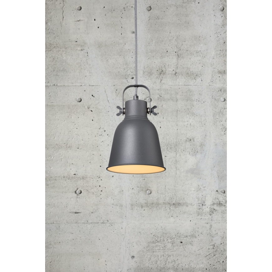 Nordlux - Chandelier on a string ADRIAN 1xE27/25W/230V d. 16 cm anthracite