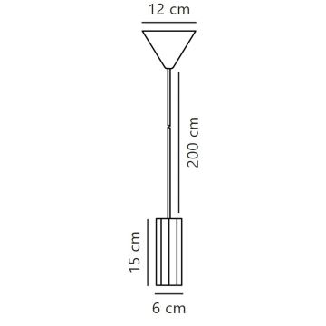 Nordlux - Chandelier on a string ALANIS 1xGU10/15W/230V