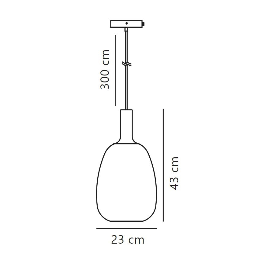 Nordlux - Chandelier on a string ALTON 1xE27/60W/230V black