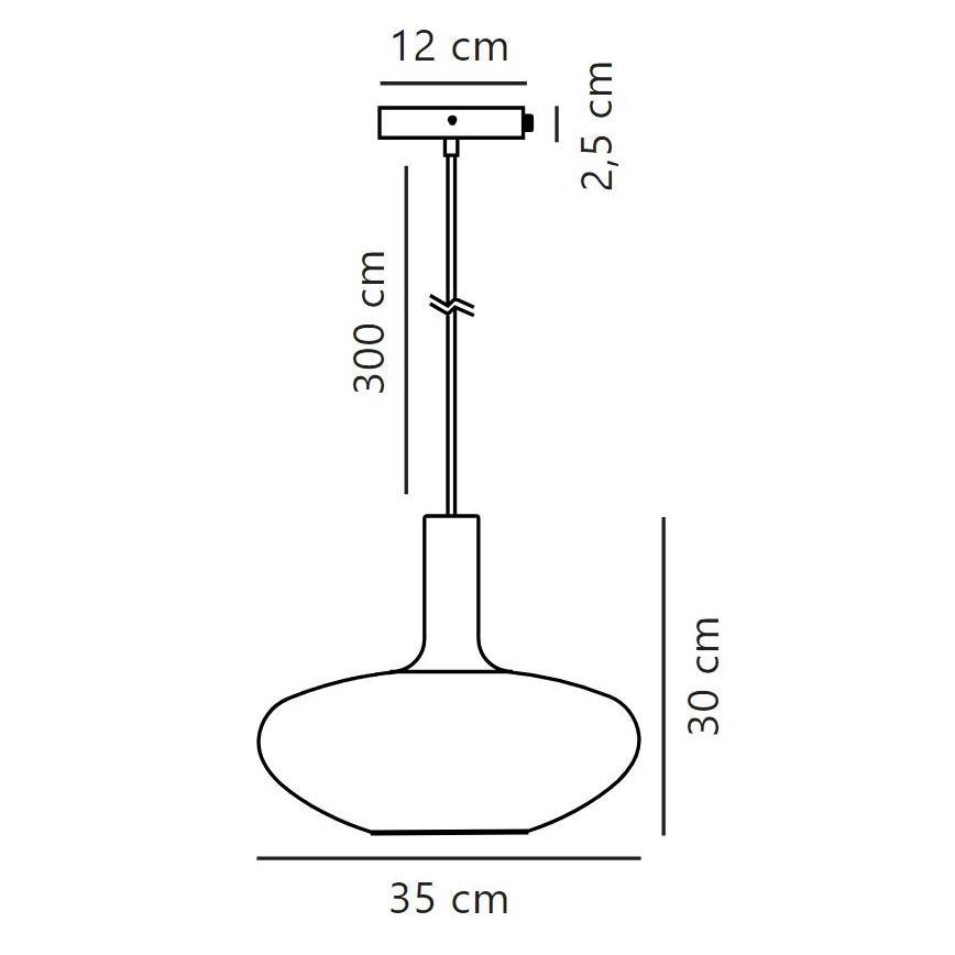 Nordlux - Chandelier on a string ALTON 1xE27/60W/230V black