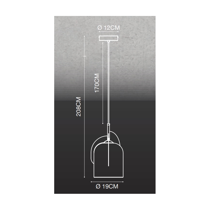 Nordlux - Chandelier on a string BOSHI 1xE27/40W/230V