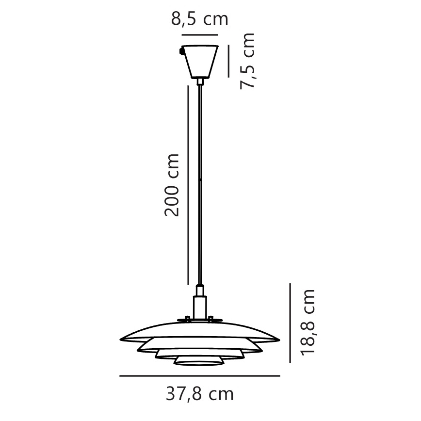 Nordlux - Chandelier on a string BRETAGNE 1xG9/25W/230V Rose gold