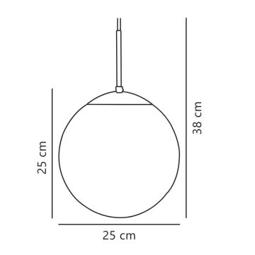 Nordlux - Chandelier on a string CAFE 1xE27/25W/230V d. 25 cm