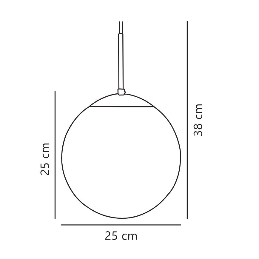 Nordlux - Chandelier on a string CAFE 1xE27/25W/230V d. 25 cm