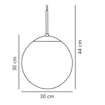 Nordlux - Chandelier on a string CAFE 1xE27/25W/230V d. 30 cm