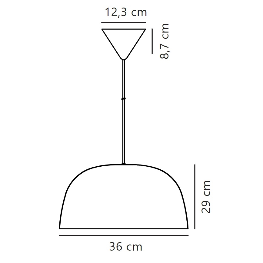 Nordlux - Chandelier on a string CERA 1xE27/60W/230V gold