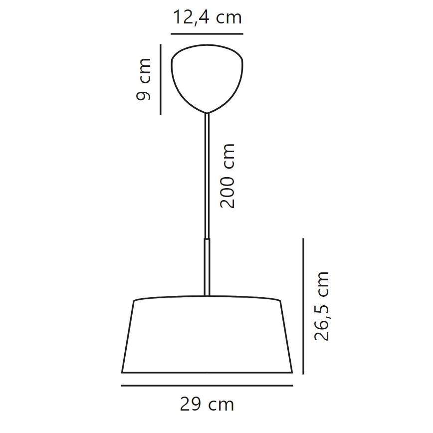 Nordlux - Chandelier on a string CLASI 3xE14/10W/230V d. 29 cm