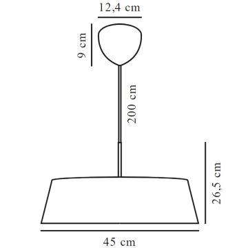 Nordlux - Chandelier on a string CLASI 3xE14/15W/230V d. 45 cm