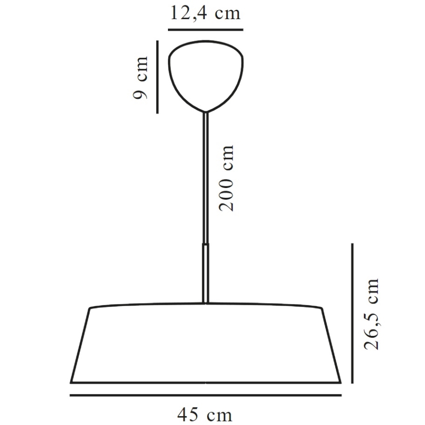 Nordlux - Chandelier on a string CLASI 3xE14/15W/230V d. 45 cm