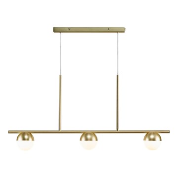 Nordlux - Chandelier on a string CONTINA 3xG9/5W/230V brass