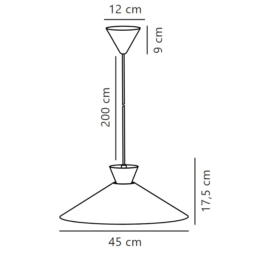 Nordlux - Chandelier on a string DIAL 1xE27/40W/230V d. 45 cm white