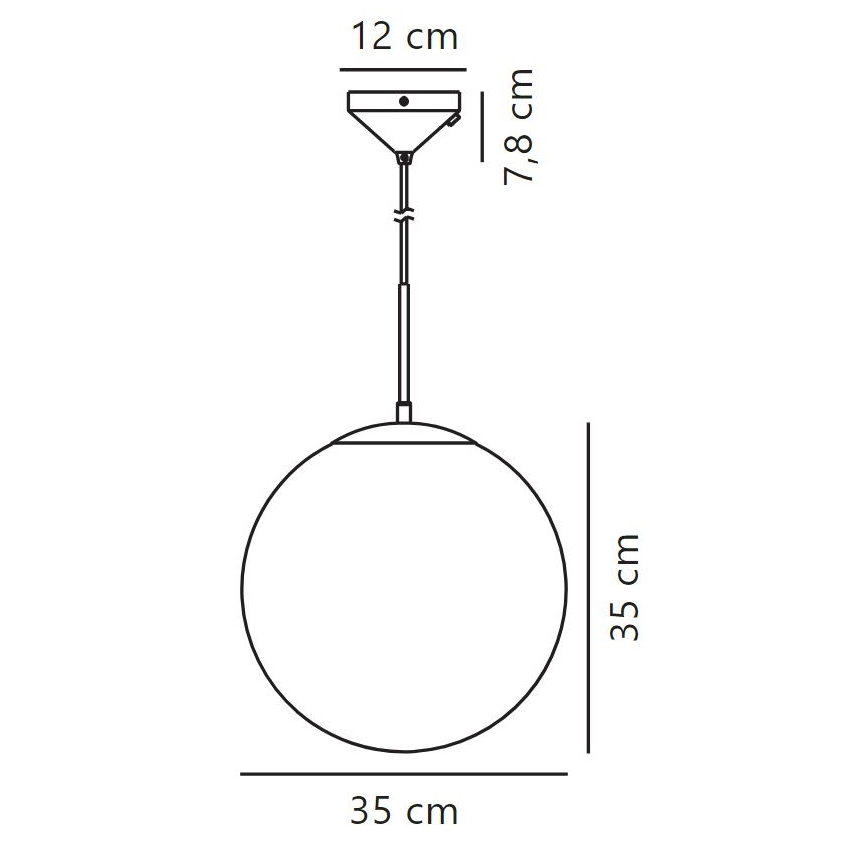 Nordlux - Chandelier on a string GRANT 1xE27/25W/230V d. 35 cm