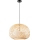 Nordlux - Chandelier on a string HISOKA 1xE27/40W/230V black/bamboo