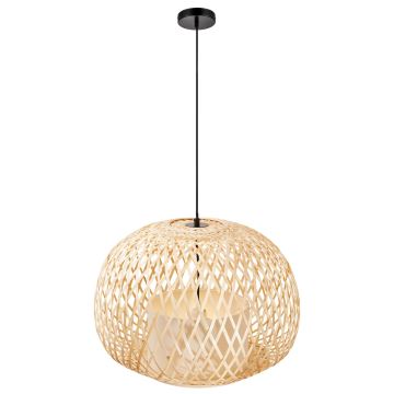 Nordlux - Chandelier on a string HISOKA 1xE27/40W/230V black/bamboo