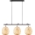 Nordlux - Chandelier on a string HISOKA 3xE27/40W/230V black/bamboo