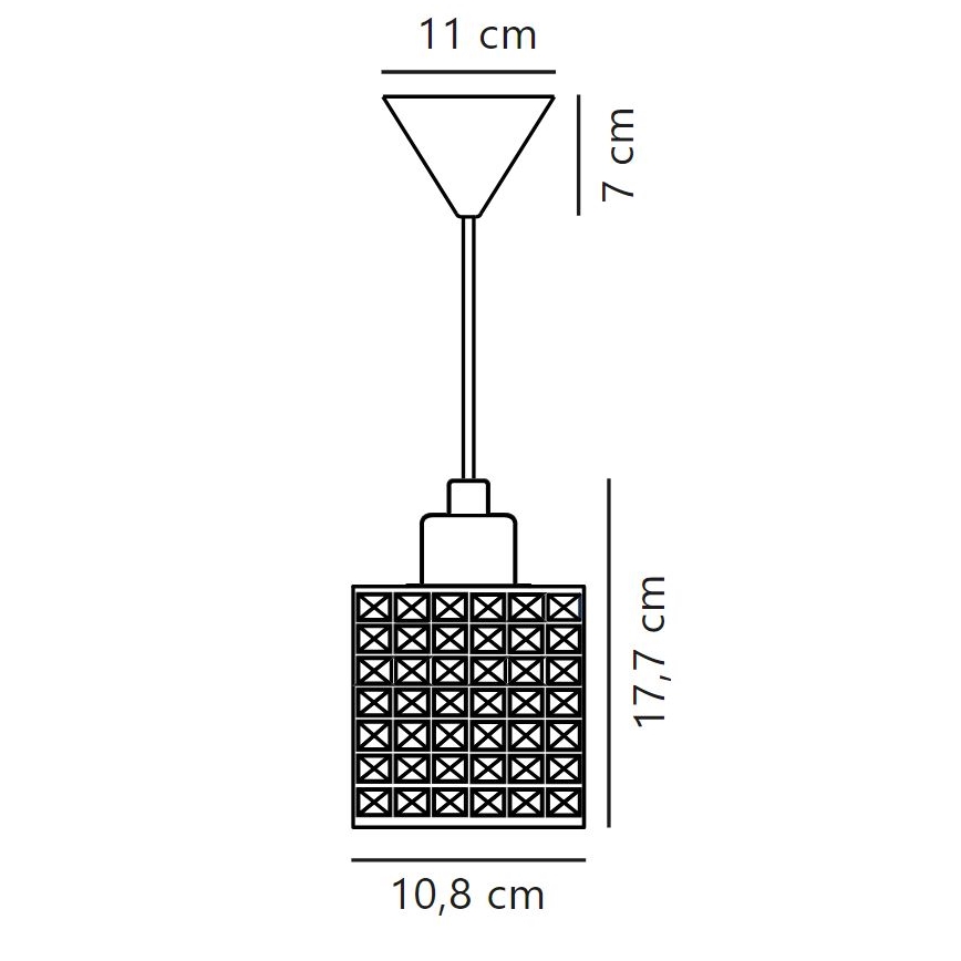 Nordlux - Chandelier on a string HOLLYWOOD 1xE27/60W/230V