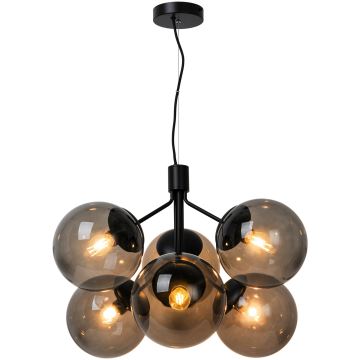 Nordlux - Chandelier on a string IVONA 6xE27/28W/230V black