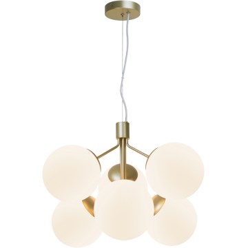 Nordlux - Chandelier on a string IVONA 6xE27/28W/230V gold