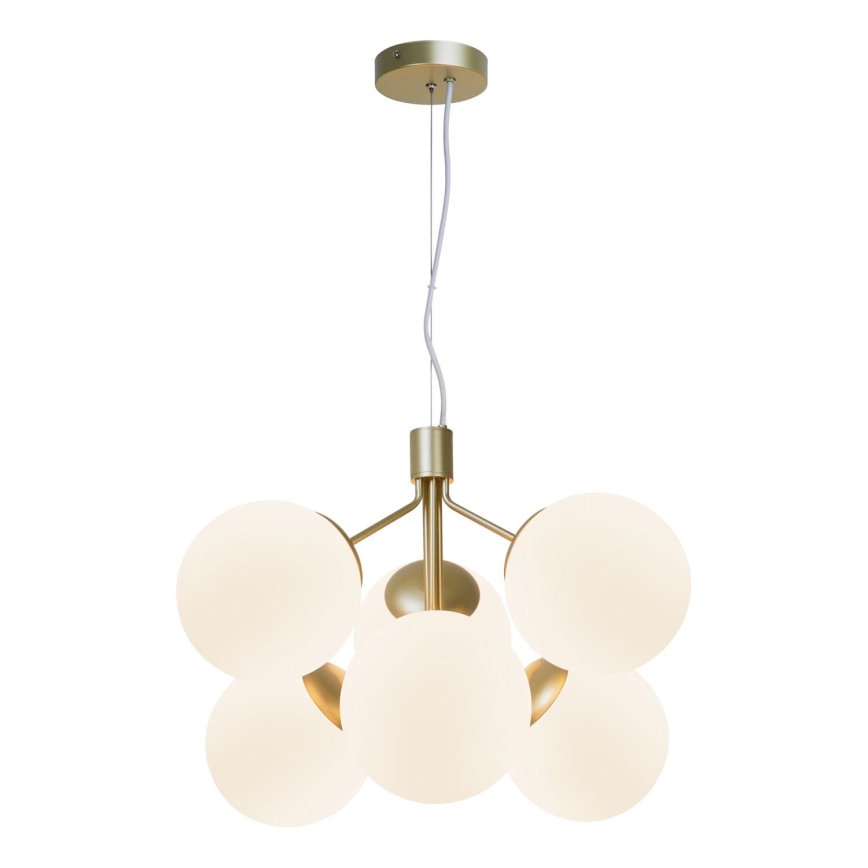 Nordlux - Chandelier on a string IVONA 6xE27/28W/230V gold