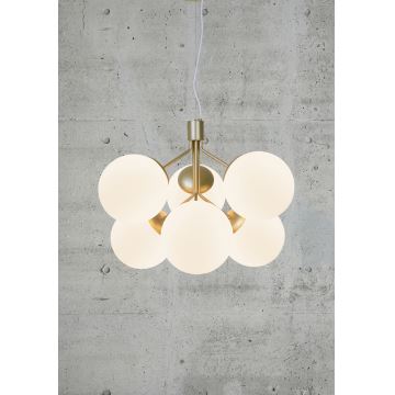 Nordlux - Chandelier on a string IVONA 6xE27/28W/230V gold