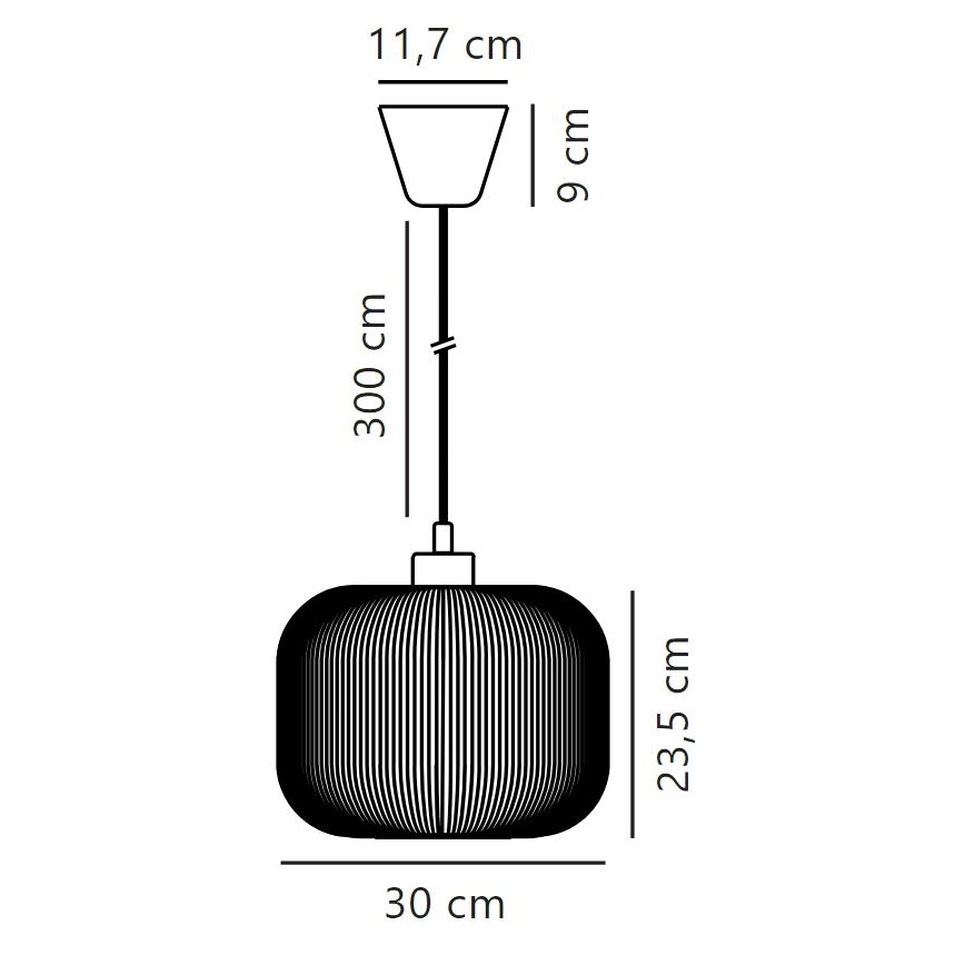 Nordlux - Chandelier on a string MILFORD 1xE27/40W/230V d. 30 cm