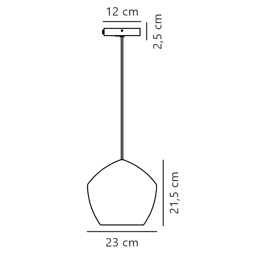 Nordlux - Chandelier on a string ORBIFORM 1xE27/40W/230V black/grey