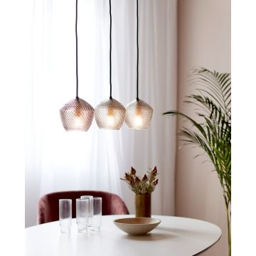 Nordlux - Chandelier on a string ORBIFORM 3xE14/25W/230V black/grey