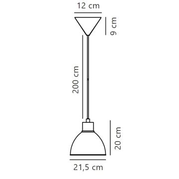 Nordlux - Chandelier on a string POP 1xE27/40W/230V anthracite